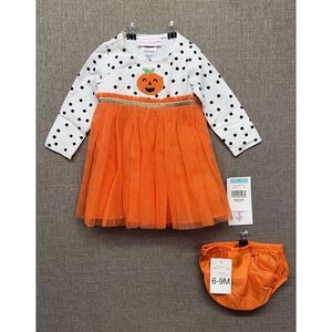 NEW BNWT Bonnie Jean/Bonnie Baby Halloween Outfit‎ Playful Pumpkin Size 6-9M